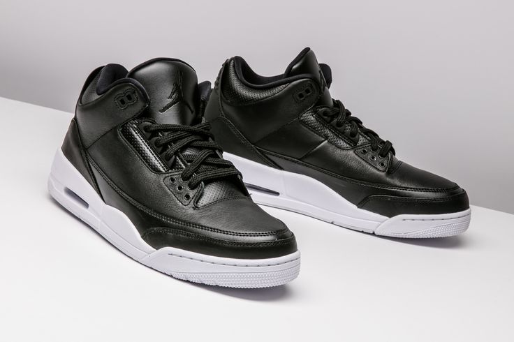 Jordan 3 Off Noir, Black Leather Low-top Air Jordan 4, Classic Black Leather Jordan Shoes, Dynamic Low-top Black Jordan Shoes, Jordan 3 Black, Air Jordan 3 Black Cement, Jordan Iii, Shoes Streetwear, Jordan Retro 3