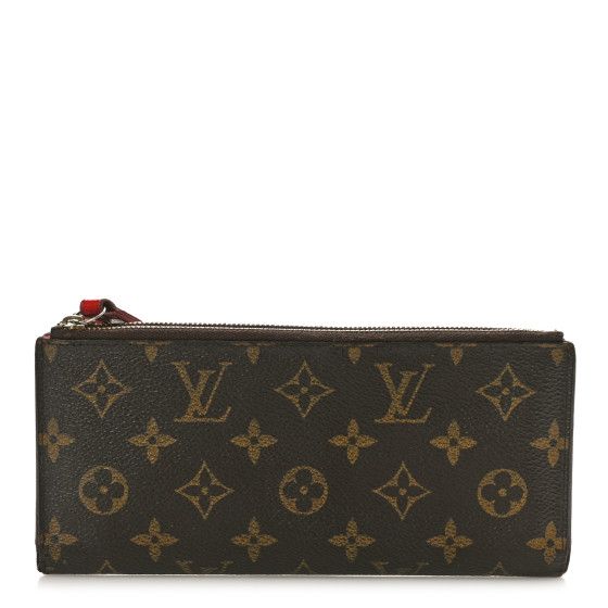 This is an authentic LOUIS VUITTON Monogram Adele Wallet in Coquelicot. This chic wallet is crafted of traditional Louis Vuitton monogram coated canvas in brown. The wallet unsnaps toa red cross-grain leather interior with card slots, patch pockets, and zipper compartments. Luxury Monogram Canvas Wallet With Card Slots, Brown Monogram Canvas Bifold Wallet, Classic Brown Monogram Canvas Wallet, Monogram Canvas Wallets With Card Slots, Monogram Canvas Rectangular Wallets As Gifts, Designer Brown Wallet With Interior Card Slots, Brown Monogram Canvas Bag With Card Slots, Monogram Canvas Wallets For Everyday Use, Red Cross