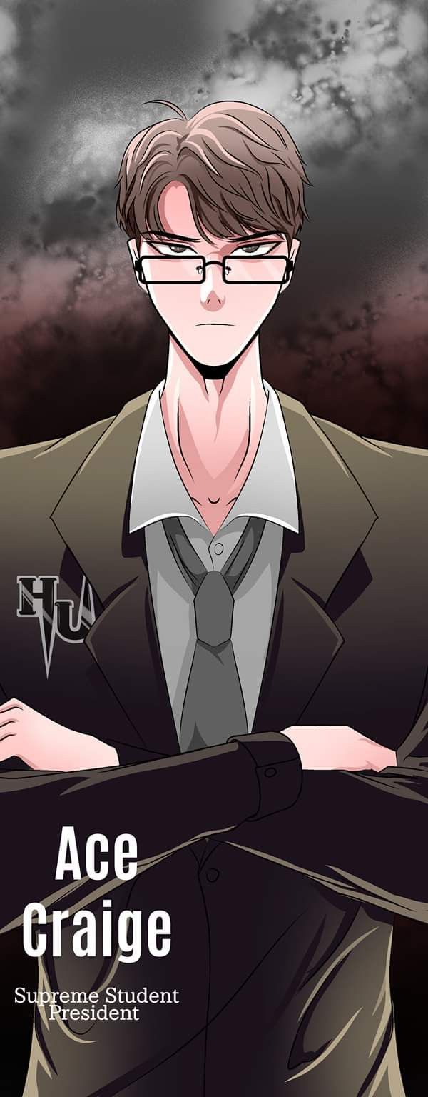 an anime character with glasses and a tie standing in front of a dark sky, holding his arms crossed