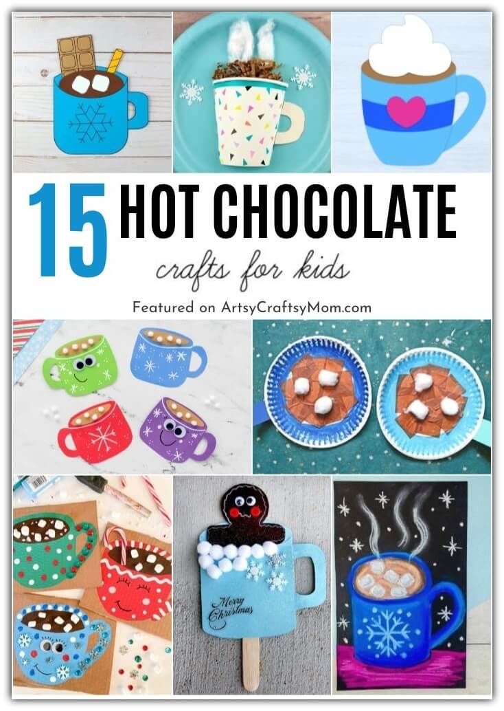 15 hot chocolate crafts for kids that are fun and easy to make with the kids