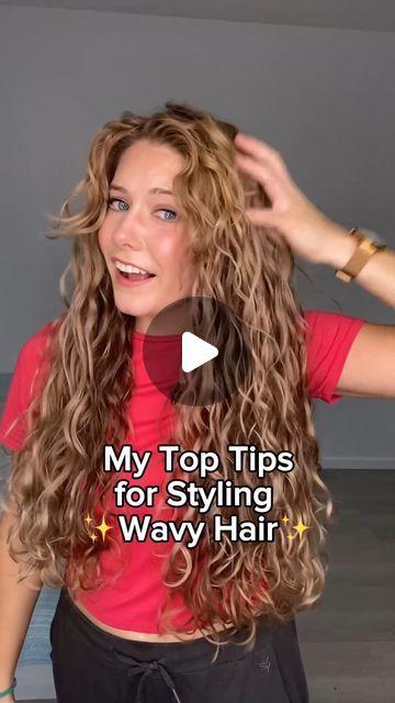 LUS | Love Ur Self on Instagram: "Achieving defined, gorgeous wavy hair is easier than ever with @katherinepagewaves's top tips 😍 #curlyhair #wavyhair #wavyhairtips" Womens Long Wavy Hairstyles, Cute Hairstyles For Long Thick Wavy Hair, Natural Wavy Hair Highlights, Butterfly Haircut Long Wavy Hair, Defined Wavy Hair, Curly Hair To Wavy Hair Tutorial, 2c Wavy Hairstyles, Best Cut For Wavy Hair, Styling Long Wavy Hair