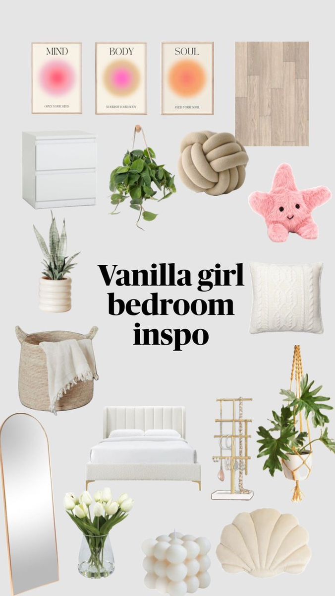 Vanilla Girl Bedroom, Room Wishlist, White Room Decor, Routine Tips, Dekorasi Kamar Tidur, Preppy Room Decor, Vanilla Girl, Preppy Room, Redecorate Bedroom