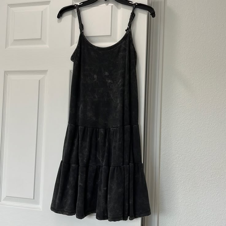 Black Washed Dress, Inside Lining Similar To Towel Material, Perfect Cover Up For The Beach, Nwt Casual Washed Black Dresses, Black High Low Dress, Strapless Sundress, White Flower Dress, Hooded Sweatshirt Dress, Flowy Floral Dress, Orange Floral Dress, Fable Dresses, Clothes Board