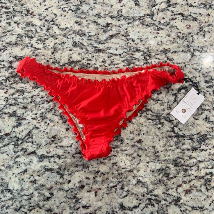 Brand New With Tags Shade & Shore Women’s Bikini Bottoms- Size M (8-10). Extra Cheeky Bikini Bottoms, Red In Color. Retails For $18.00. Comes From A Smoke Free Home! Red Tie-side Bottoms For Sunbathing, Red Tie-side Pool Bottoms, Stretch Beachwear Swimwear For Holiday, Red Tie-side Swimming Bottoms, Red Tie-side Bottom Beachwear, Fitted Bottoms For Summer Holiday, Red Tie-side Bottoms For Summer, Red Tie-side Summer Bottoms, Red Party Bottoms For Beach Season