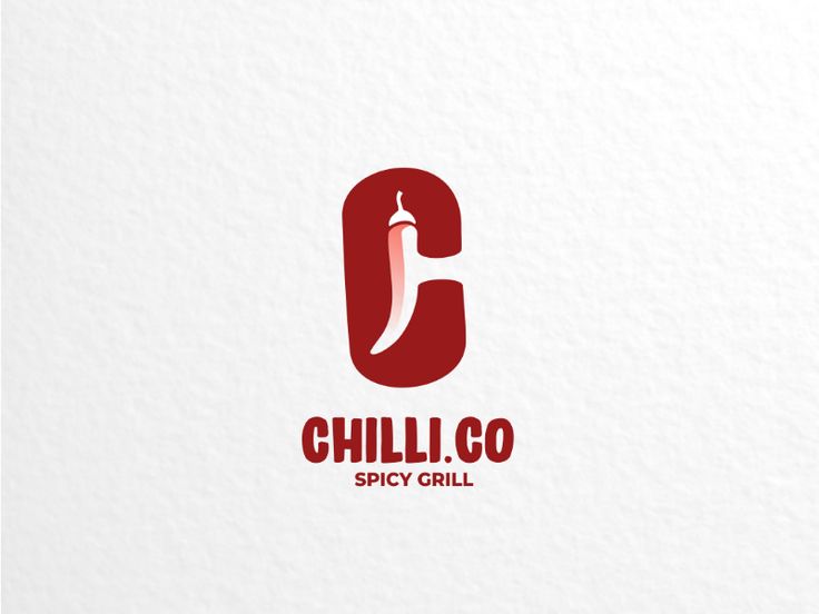 the logo for chilli co spicy grill, which is designed to look like a pepper