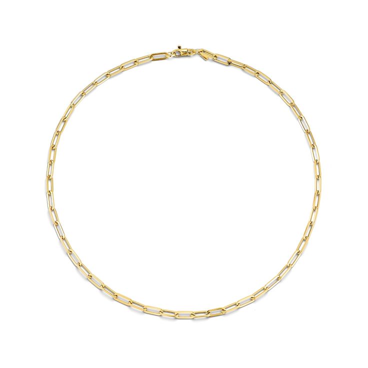 The Lola Chain Necklace falls in the middle of our Lola necklace family—with the Mini Lola on one end and the Jumbo Lola on the other. Featuring oval-shaped interlocking links made from hollow 14k gold, this necklace will up your style game without weighing you down. Necklace Family, Chain Lengths, In The Middle, The Middle, Your Style, Chain Necklace, Yellow Gold, Rose Gold, Chain