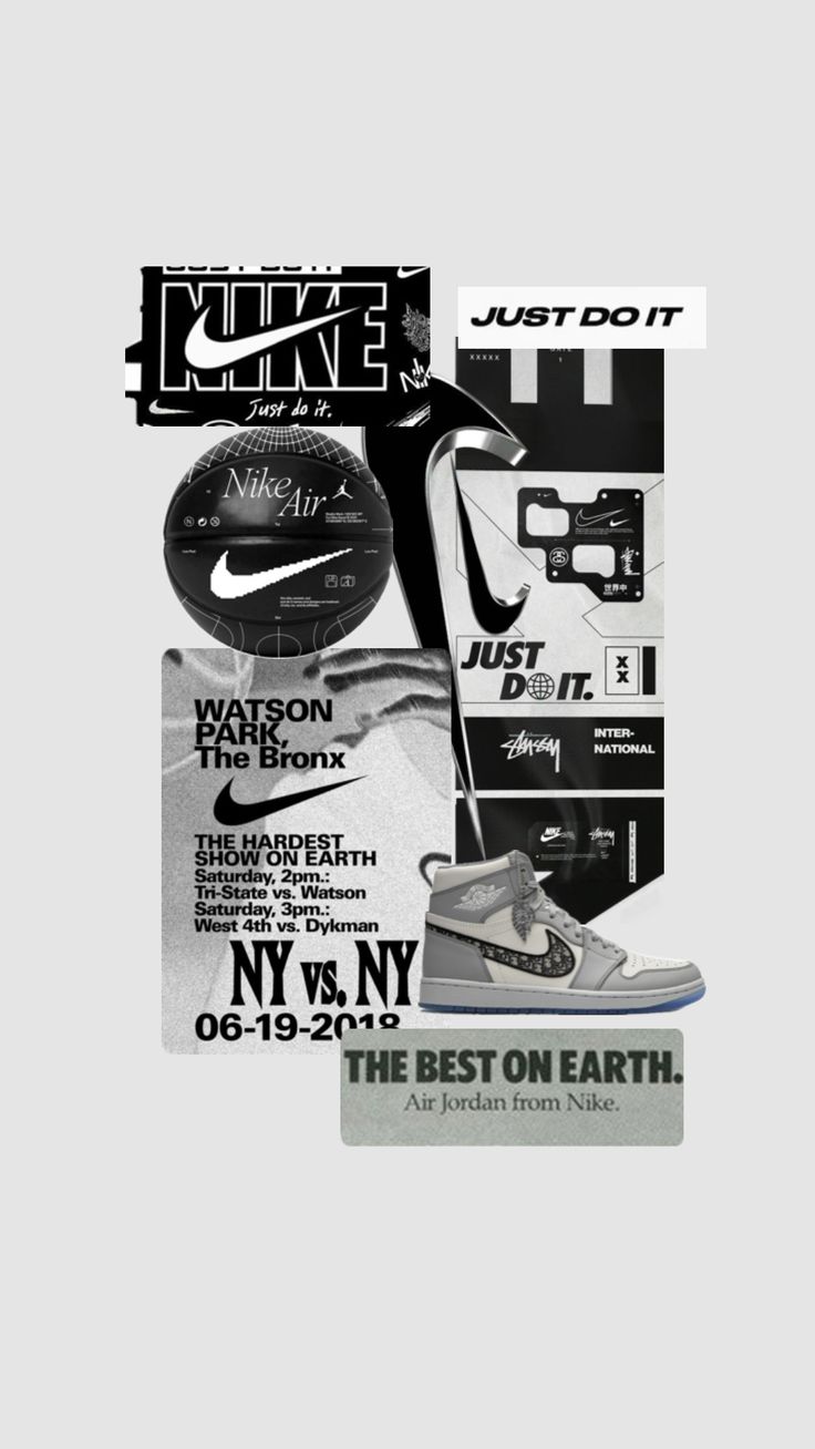 an advertisement for nike's best on earth shoe collection, featuring the new york city basketball