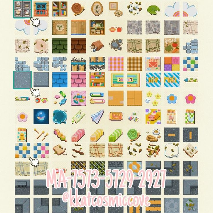 an image of a poster with many different items