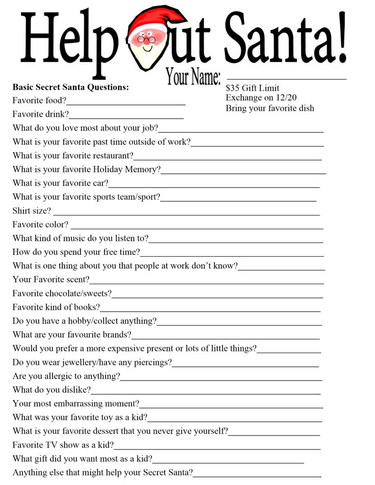 a printable help out santa list for kids to use on their christmas day activities