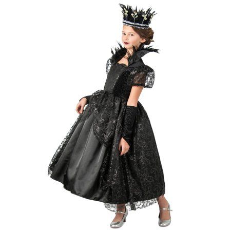 If your little girl likes to walk on the wild side, she can have an edgier Halloween in our Girls Dark Princess Costume! Your daughter might not be the main character, but she?ll certainly be the coolest in this black dress and villainous looking headpiece. She might be a younger version of a Disney villain, or a dark princess all her own. Let your daughter imagine a new kind of princess character, in our Girls Dark Princess Costume! Size: S. Dark Princess Costume, Princess Costumes For Girls, Princess Costume Kids, Be The Main Character, Dark Costumes, Princess Character, Black Tiara, Princess Halloween, Princess Halloween Costume