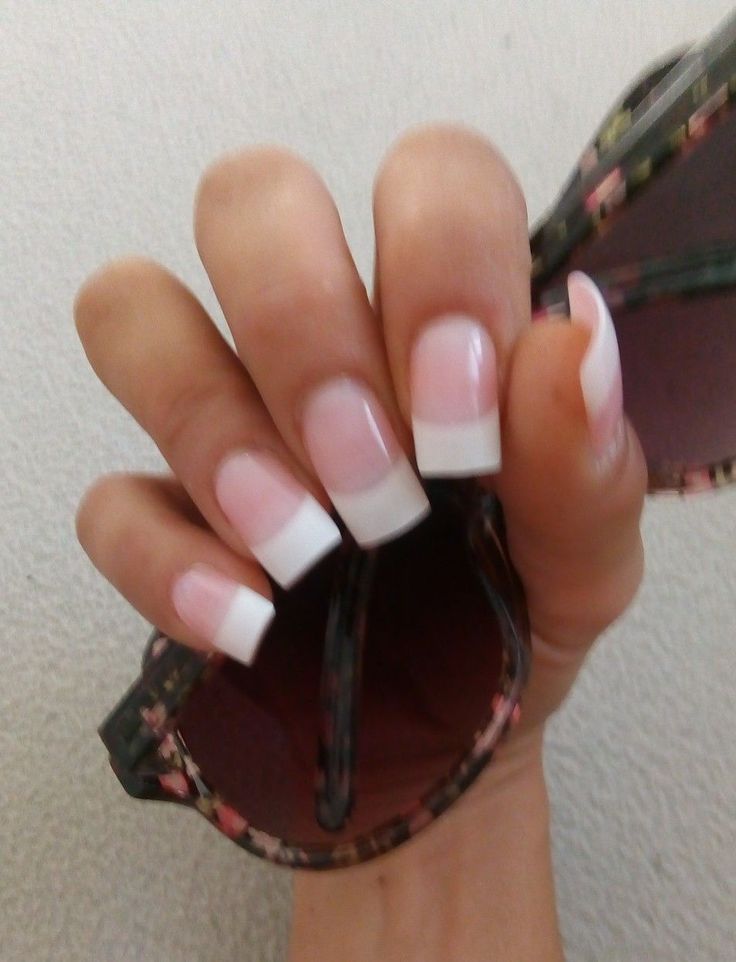 French 2000s Style Nails, French Tip 2000s Nails, French Tips 2000s, Thick French Tip Nails Square, 2000s French Nails, 2000s French Tips, 2000 French Tip Nails, Old School French Tip Nails, Y2k French Nails