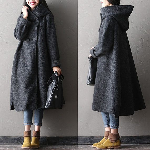 Women Wool Coat, Long Wool Coat, Woolen Coat, Coat Women, Vintage Coat, 가을 패션, Mode Inspiration, Linen Clothes, Wool Coat