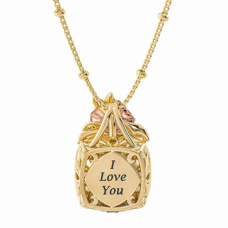 “I am so proud to call you my daughter…”This 18kt gold-plated design features a grand crystal.A glittering genuine diamond is set atop the center gem, nestled in a delicate rose gold-plated flower.As the perfect finishing touch, the back of the pendant is engraved with the words "I love you" – a beautiful reminder that she’ll wear close to her heart each and every day.It comes complete with a keepsake card featuring the touching sentiment "I am so proud to call you my daughter. I love you foreve Personalized Rose Gold Jewelry For Anniversary Gift, Personalized Rose Gold Jewelry For Anniversary, Delicate Engraved Rose Gold Jewelry, Rose Gold Keepsake Jewelry For Valentine's Day, Valentine's Day Rose Gold Keepsake Jewelry, Rose Gold Jewelry For Valentine's Day Keepsake, Rose Gold Jewelry Gift With Hallmark, Rose Gold Jewelry With Hallmark For Gift, Rose Gold Birthstone Jewelry As Gift