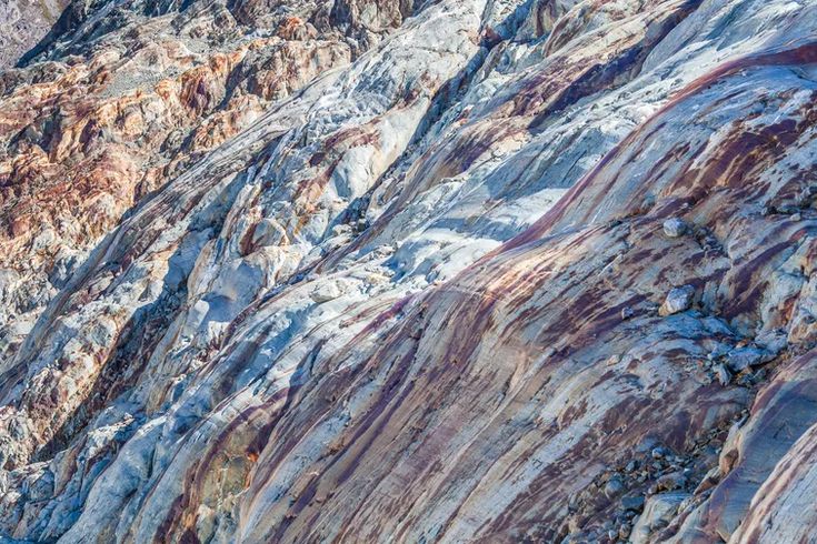 an aerial view of the mountains and rocks