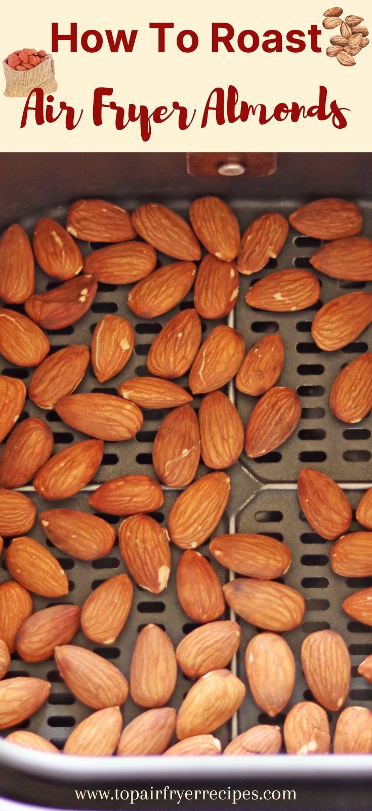 Air Fryer Roasted Almonds Healthy Air Fryer Snacks, Roasted Almonds Recipe, Airfryer Recipe, Air Fryer Snacks, Roasted Almond, Healthy Air Fryer, Almond Nut, Air Fryer Healthy, Air Fryer Recipes Easy