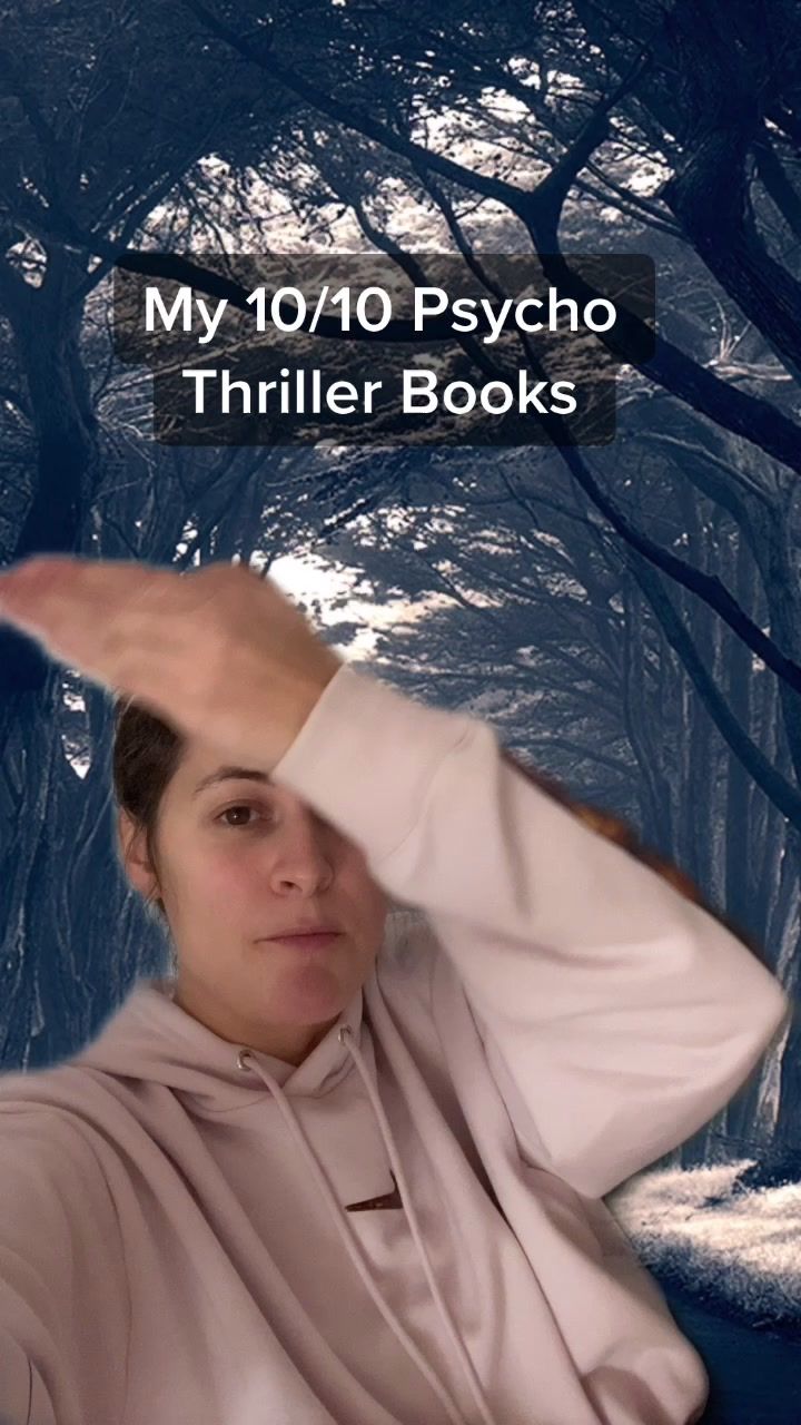 a woman holding her hands up to her head in front of trees with the words, my 101 / 10 psychic thriller books