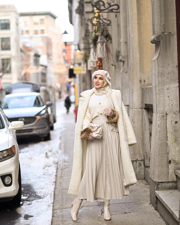 Chic Skirt Outfits, Modest Winter Outfits, Outfits Muslim, Stile Hijab, Street Hijab Fashion, Modern Hijab Fashion, Stylish Hijab, Muslim Outfits Casual, Hijabi Fashion Casual