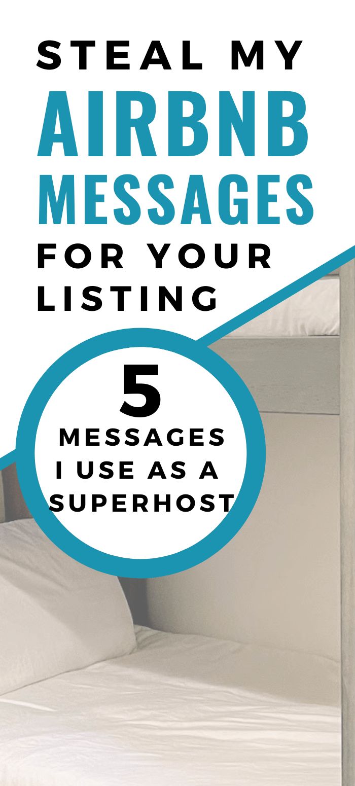 a bed with the text steal my airbn messages for your listing 5 messages i use as a superhost