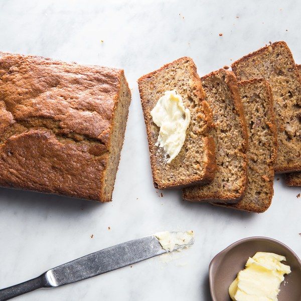 four slices of bread sitting next to each other