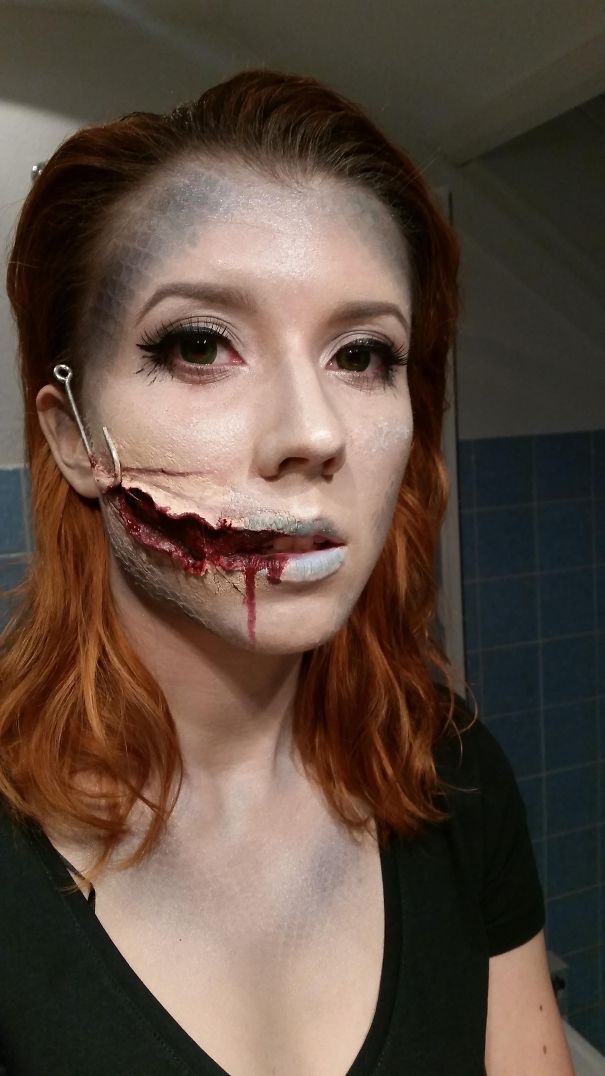 Wound Makeup, Halloween Fx, Gore Makeup, Horror Make-up, Halloweenský Makeup, Creepy Makeup, Creepy Halloween Makeup, Media Makeup, Halloween Makeup Diy