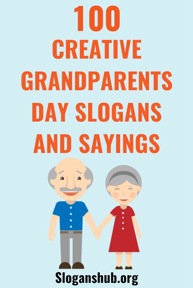 an old couple holding hands with the words 100 creative grandparents day slogans and sayings