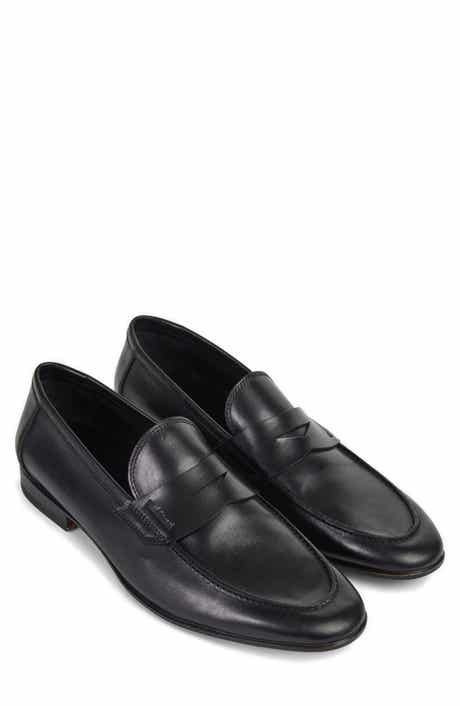 Calvin Klein Jay Leather Loafer (Men) | Nordstromrack Slip-on Moc Toe Loafers For Office, Timeless Business Slip-on Loafers, Business Almond Toe Slip-ons With Leather Lining, Timeless Slip-on Moccasins For Business, Timeless Business Slip-ons With Round Toe, Business Moccasins With Leather Sole And Round Toe, Business Slip-on Tassel Loafers With Round Toe, Business Leather Tassel Loafers With Round Toe, Business Loafers With Textured Sole And Round Toe