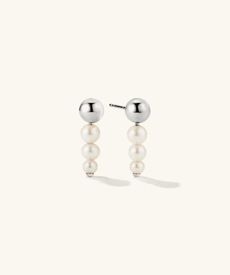 What’s better than a pearl? A whole lineup of them. Let these drop earrings do the work for you. Gold Pearl Drop Earrings, Pearl Drop Earrings Gold, Drop Earrings Silver, Do The Work, Link Earrings, Accessories Jewelry Earrings, Silver Drop Earrings, Pearl Drop Earrings, Work For You