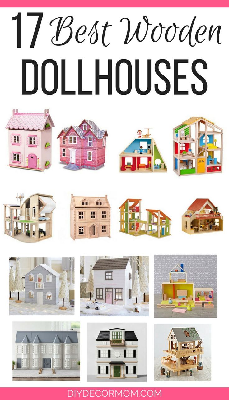 the best wooden doll houses for kids and adults to play with in their own house