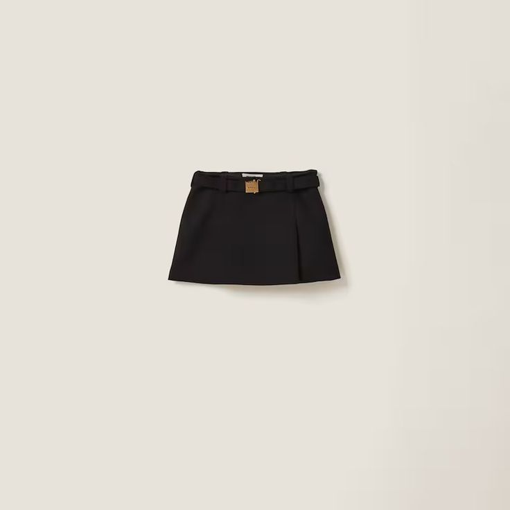 Black Grain De Poudre Miniskirt | Miu Miu Miu Miu Handbags, Evening Outfits, Chiffon Skirt, Black Mini Skirt, Black Mini, Skirt Pants, Miu Miu, Online Boutique, Polka Dot