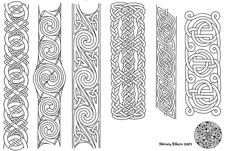 an image of celtic designs on paper