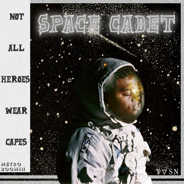 an advertisement for space gadiet featuring an astronaut