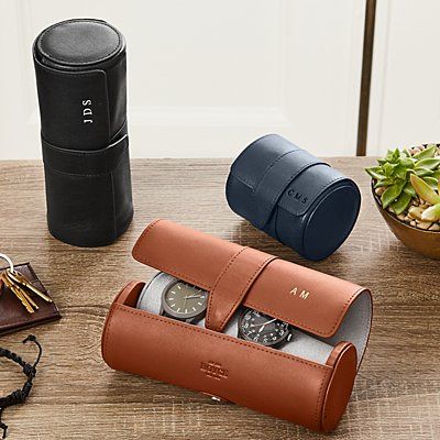 Leather Travel Watch + Accessories Roll Best Retirement Gifts, Retirement Gifts For Men, Personalized Watches, نظارات شمسية, Personalized Anniversary Gifts, Personalized Anniversary, Unique Personalized Gift, Watch Accessories, Best Gifts For Men