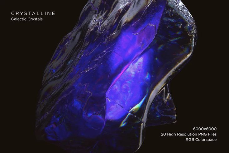 the cover of crystalline magazine features an image of a purple shoe on black background