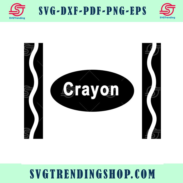 the crayon logo is shown in black and white, with an oval shape