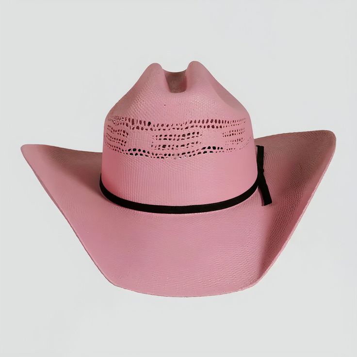 Embrace your inner cowgirl with the Chelsea Cowgirl Hat - crafted from straw with a classic cattleman crown and simple black band. Stand out like nobody else with one of these vibrant colors. Straw Cowboy Hat | Western | cowgirl | cowboy | cowboy hats | cowgirl hats | straw hats | western | Spring Pink Short Brim Straw Hat For Rodeo, Pink Western Straw Hat For Summer, Country Style Pink Hat Band For Country Events, Country Style Pink Hat For Ranch, Pink Country Style Hat For Ranch, Country Style Pink Hat Bands For Country Events, Pink Western Style Sun Hat For Rodeo, Pink Straw Hat With Curved Brim For Rodeo, Western Pink Sun Hat With Curved Brim