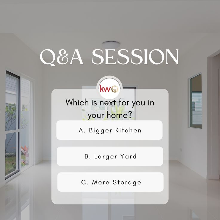 the question is which is next for you in your home?