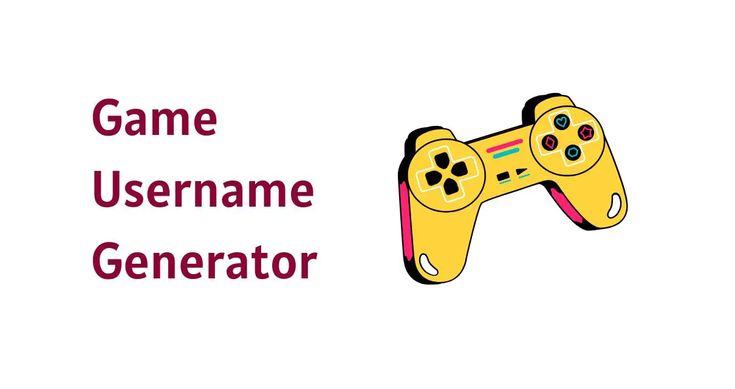 a video game controller with the words game username generator