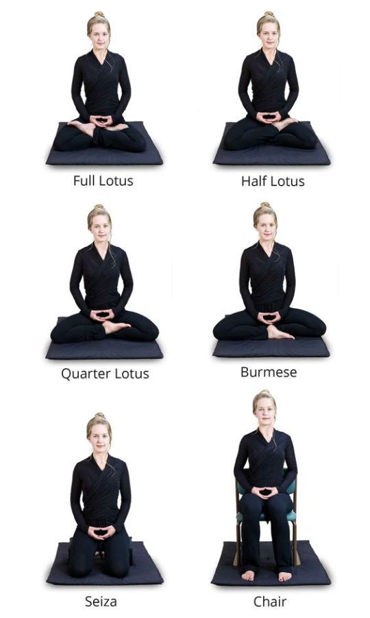 a woman sitting on top of a yoga mat in different positions to do the splits