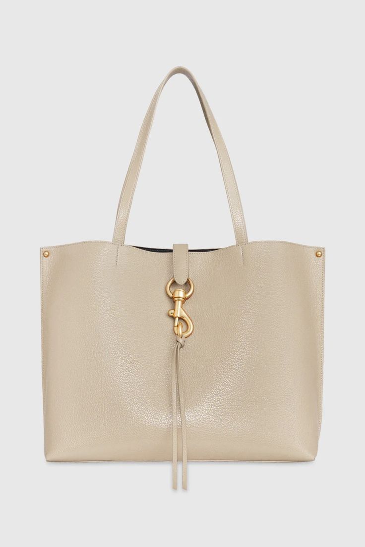 Megan Tote – Rebecca Minkoff Rebecca Minkoff Handbags, Leather Outerwear, Dog Clip, Girls Purse, Antique Brass Hardware, Gym Clothes, Shoe Size Conversion, Tote Bag Leather, Shopper Tote