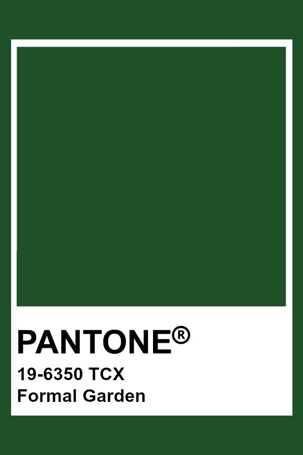 pantone's green color is shown in this image