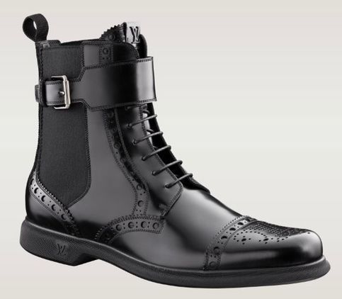 Handmade Brogue Style Shoes, Lace Up & Rounded Buckle Genuine Leather Boots sold by Leatherworld2014 on Storenvy Office Boots, Dress Leather Boots, Brogues Style, Mens Dress Boots, Black Leather Oxfords, Botas Chelsea, High Ankle Boots, Genuine Leather Boots, Leather Brogues