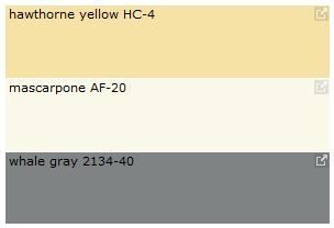 pantone's color swatches showing the different shades of gray and yellow