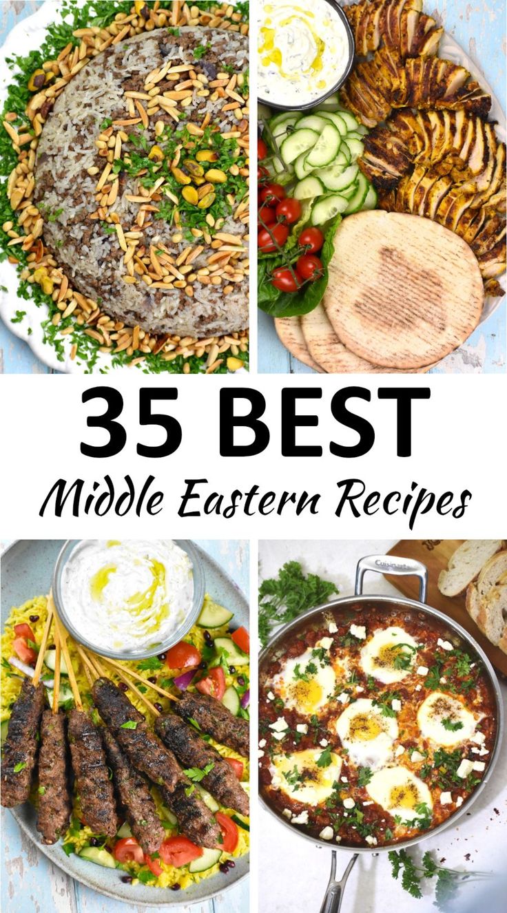 the 25 best middle eastern recipes to try out in your next cookbook, including grilled meats and vegetables