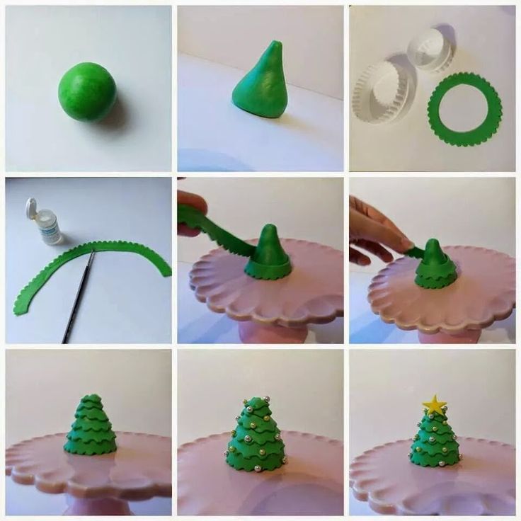 there are many different pictures of plastic christmas trees