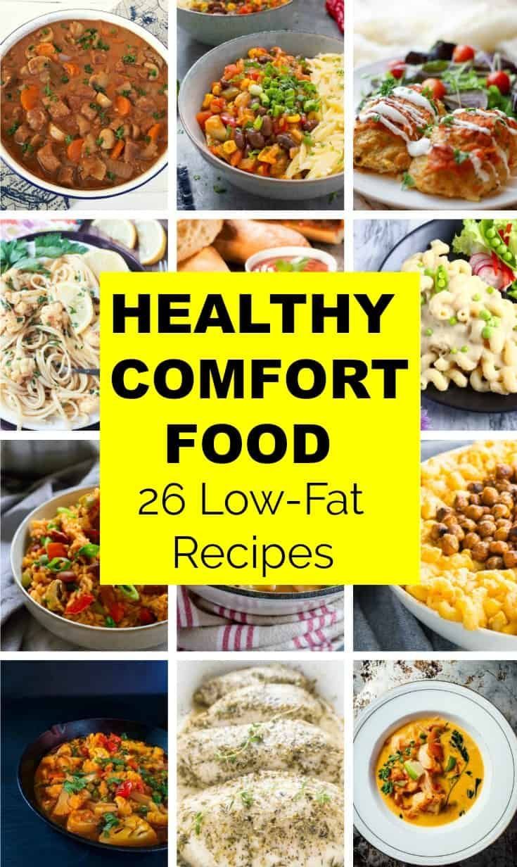 26 Low-Fat, Healthy Recipes you have to try ! Yes, comfort food can be healthy and low-fat too ! Low Fat Diet Recipes, Low Fat Dinner Recipes, Perfect Health Diet, Healthy Low Fat Recipes, Low Fat Diet Plan, Low Fat Dinner, Best Healthy Diet, Best Diet Foods, Healthy Eating Diets