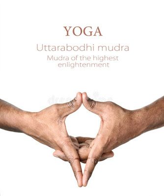 two hands making a heart shape with the words yoga in front of them on a white background