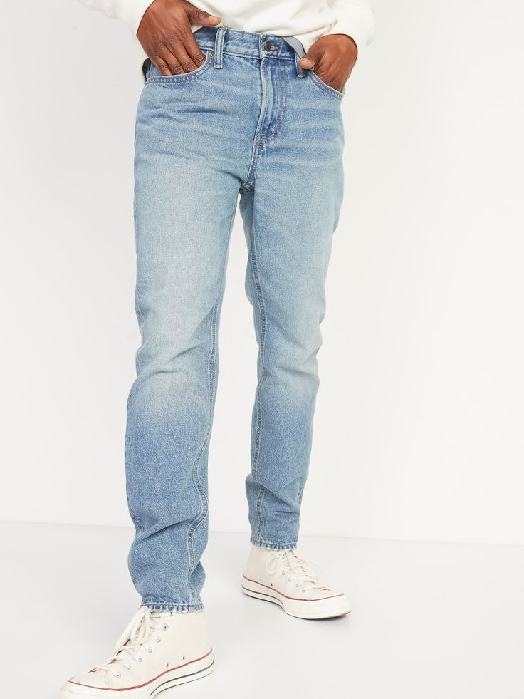 Mens Denim Jeans, Rolled Jeans, Jeans Outfit Men, Future Boy, Taper Jeans, Kendal Jenner, Old Navy Men, Jean Trends, Jenner Style