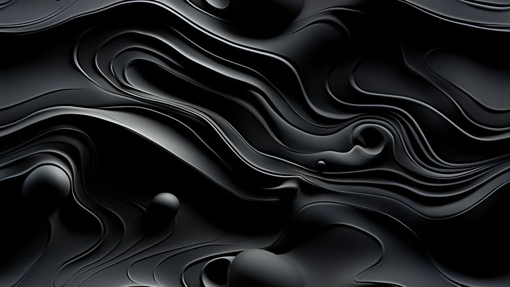 an abstract black and white background with wavy lines