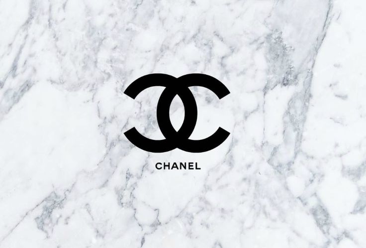 the logo for chanel on marble