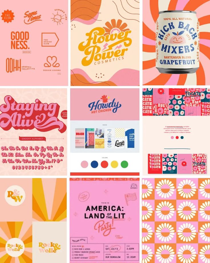 the logos and packaging design for some type of crafting products are shown in this collage